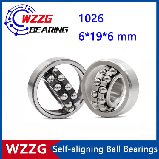 WZZG 1026E 1026ATN (10pcs/lot) micro double row ball self-aligning ball bearing high-quality bearings
