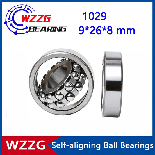 WZZG 1029E 1029ATN (10pcs/lot) micro double row ball self-aligning ball bearing high-quality bearings 9*26*8 mm