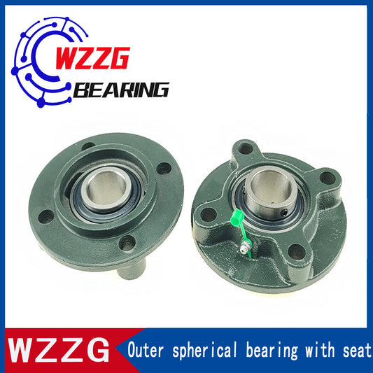 WZZG Bearing Flange Cartridge Bearing Units UCFC202 Pillow Block Ball Bearing diameter 15mm