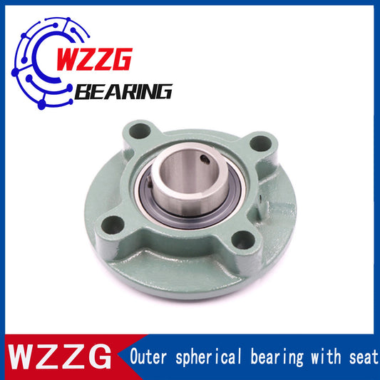 WZZG Bearing Flange Cartridge Bearing Units UCFC208 Pillow Block Ball Bearing diameter 40mm
