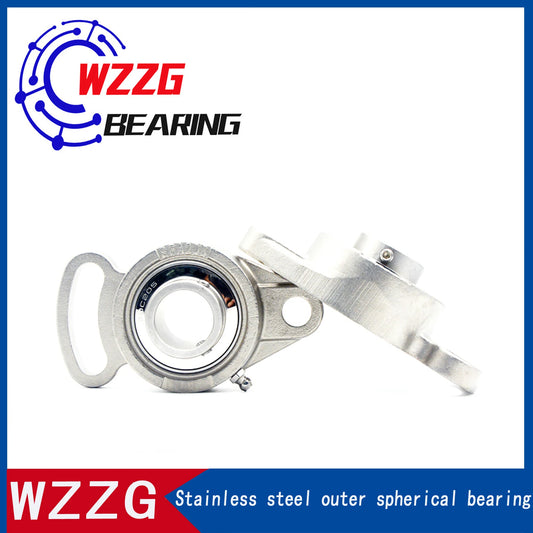 WZZG SUCFA202 stainless steel outer ball surface with seat bearing, high-quality mechanical bearing