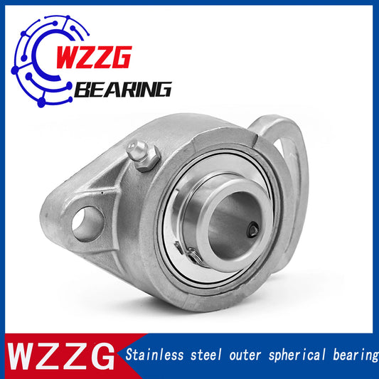 WZZG SUCFA203 stainless steel outer ball surface with seat bearing, high-quality mechanical bearing