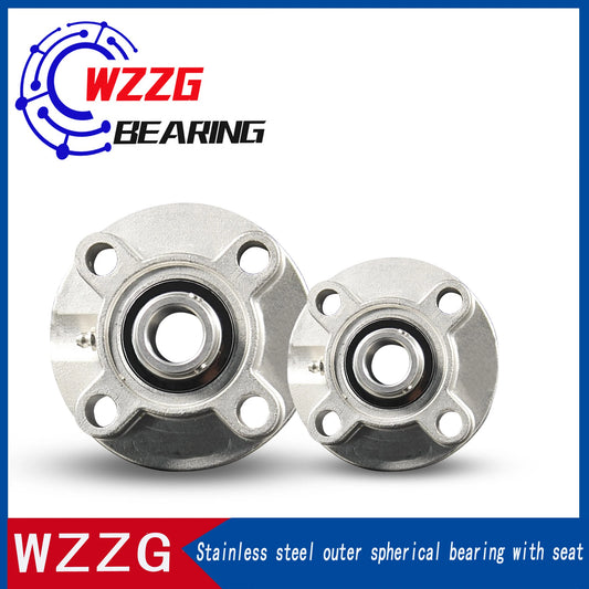 WZZG SUCFC202 waterproof stainless steel outer spherical bearing seat, high-quality mechanical bearing