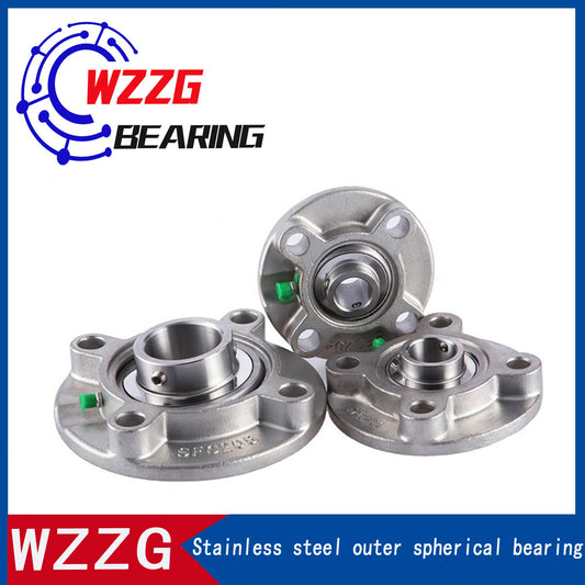 WZZG SUCFC208 waterproof stainless steel outer spherical bearing seat, high-quality mechanical bearing