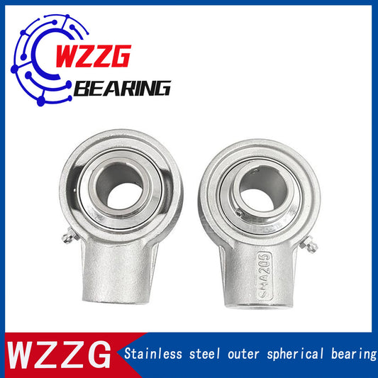 WZZG SUCHA203 stainless steel suspension bearing with seat threaded hole and seat outer spherical mechanical bearing