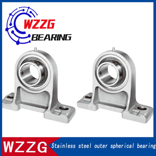 WZZG SUCPH201 stainless steel vertical spherical bearing with seat 12*95*31mm high-quality mechanical bearing