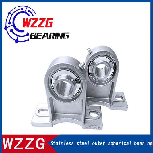 WZZG SUCPH202 stainless steel vertical spherical bearing with seat 15*95*31mm high-quality mechanical bearing