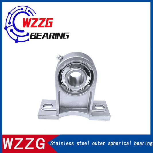 WZZG SUCPH207 stainless steel vertical spherical bearing with seat 35*127*42.9mm high-quality mechanical bearing