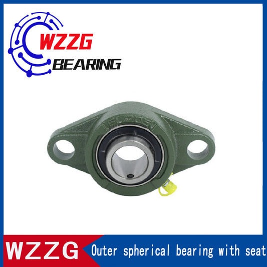 WZZG Seat Outer Spherical Bearing UCFL306 Mounted Pillow Block Bearing Solid Base Cast Iron Housing high-quality bearing