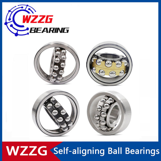 WZZG Self-aligning ball bearings (2pcs) 2306E EK ATN AKTN 2306M high-quality double row self-aligning ball bearings 30*72*27mm