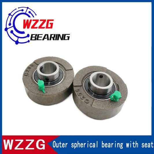 WZZG UCC205 High Quality Ring Seat Bearing with Outer Ball Surface Seat