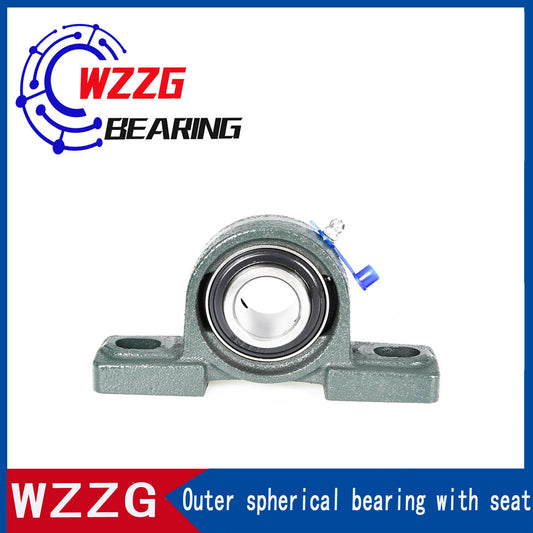 WZZG UCP206 Outer spherical bearing with seat 30*121*38.1mm genuine precision bearings