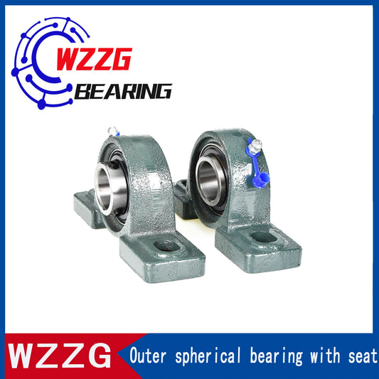 WZZG UCP215 Outer spherical bearing with seat 75*217*77.8 mm genuine precision bearings