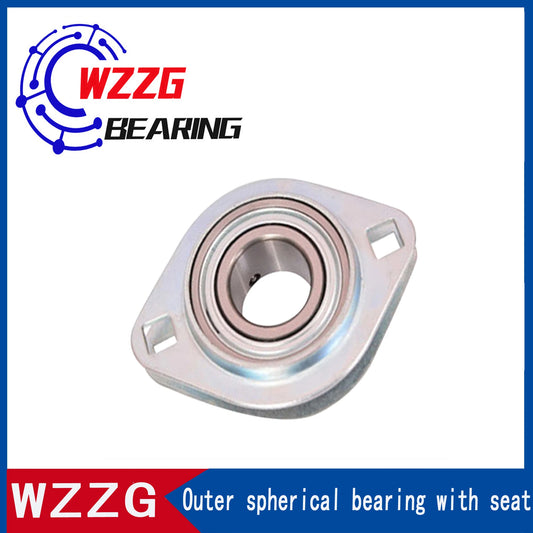 WZZG UCPFL202 Steel Plate Stamped Outer Spherical Surface with Vertical Seat Bearing High Quality Bearing