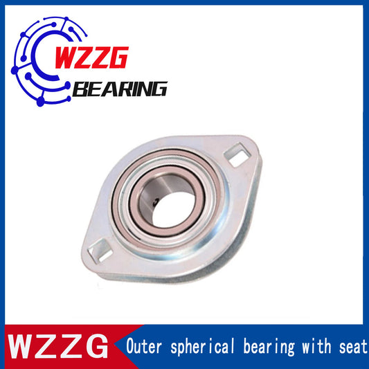 WZZG UCPFL207 Outer spherical steel plate stamped bearing seat high-quality bearing