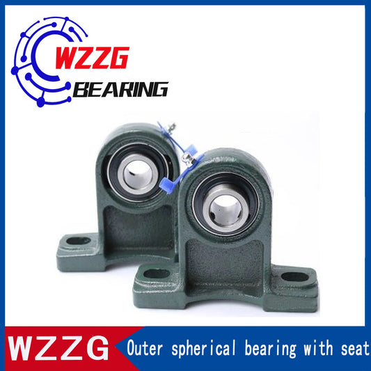WZZG UCPH206 Cast Iron Vertical Bearing Seat High Quality Outer Spherical Bearing