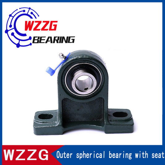 WZZG UCPH207 Cast Iron Vertical Bearing Seat High Quality Outer Spherical Bearing