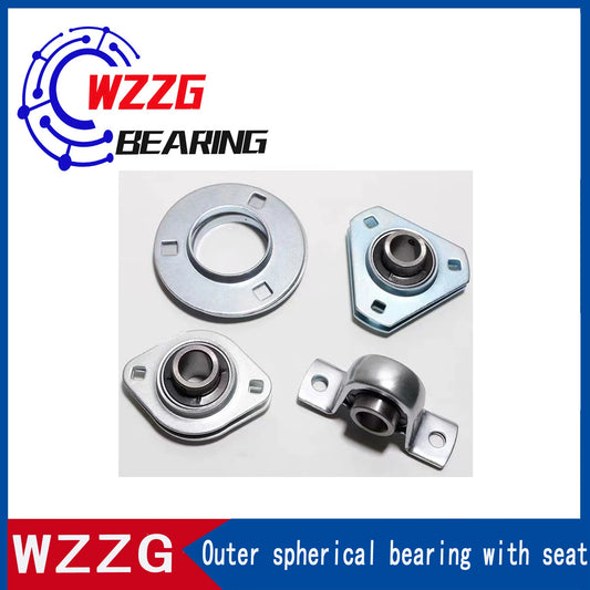 WZZG UCPP205 Steel Plate Stamped Outer Spherical Surface with Vertical Seat Bearing High Quality Outer Spherical Surface Bearing