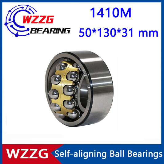 WZZG self-aligning ball bearings (1 pcs) 1410M high-quality double row ball bearings 50*130*31mm