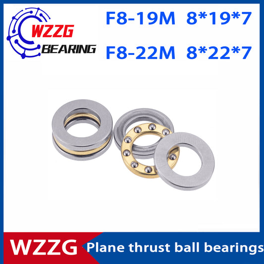WZZG F8-19M F8-22M (20pcs/lot) Mini 3-in-1 Plane Axial Ball Bearings 8*19*7 mm 8*22*7 mm High quality bearings