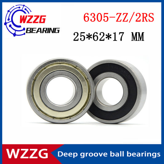WZZG 6305 (4pcs/lot) High quality stainless steel double shield deep groove ball bearing 25*62*17 mm