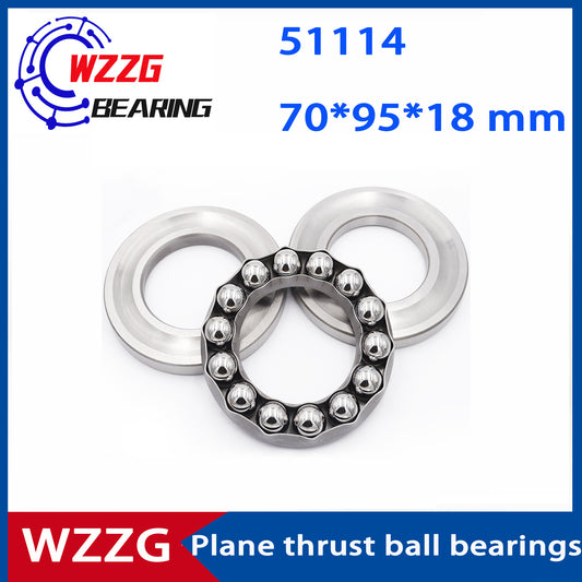 WZZG 51114(2pcs/lot) High quality 8114 plane thrust ball bearings 70*95*18 mm