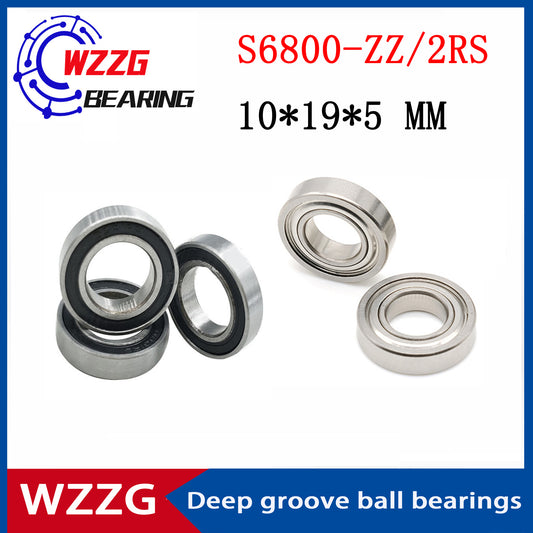 WZZG S6800-ZZ 2RS (10 pieces/batch) 440C stainless steel deep groove ball bearings 10 * 19 * 5 mm high quality bearings