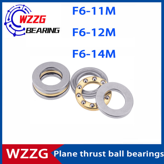 WZZG F6-11M F6-12M F6-14M(20pcs/lot) Mini 3-in-1 Plane Axial Ball Bearings 6*11*4.5mm 6*12*4.5mm 6*14*5mm High quality bearings
