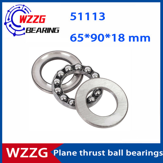 WZZG 51113(2pcs/lot) High quality 8113 plane thrust ball bearings 65*90*18 mm
