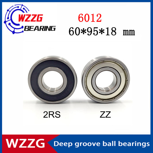 WZZG Deep groove ball bearing 6012-ZZ 2RS (2pcs/lot) 60*95*18 mm double seal high quality bearings