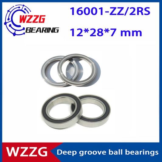 WZZG 16001 S16001 ZZ /2RS (10Pcs) Stainless steel deep groove ball bearing 12*28*7mm high quality bearings