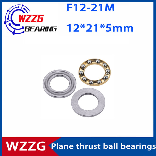 WZZG F12-21M(20pcs/lot) Mini 3-in-1 Plane Axial Ball Bearings 12*21*5 mm High quality bearings