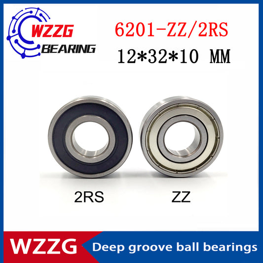 WZZG Deep groove ball bearing 6201-ZZ 2RS (20pcs/lot) 12*32*10 mm double seal high quality bearings
