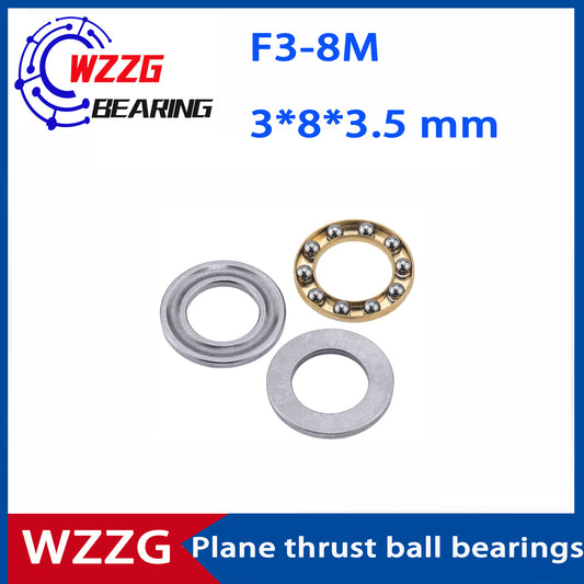 WZZG F3-8M(20pcs/lot) Mini 3-in-1 Plane Axial Ball Bearings 3*8*3.5mm High quality bearings