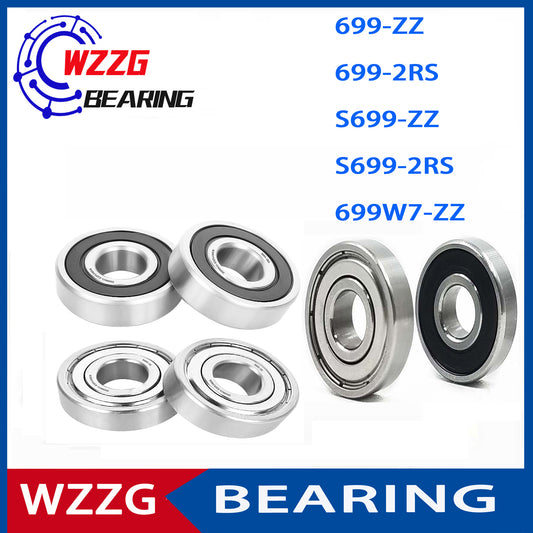WZZG 20PCS Miniature ball bearings 699ZZ 2RS stainless steel bearing size 9*20*6mm 9*20*7mm