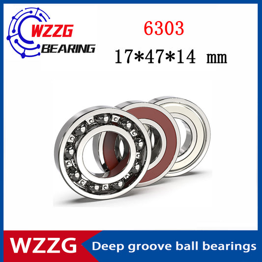 WZZG Deep groove ball bearing 6303 Open type ZZ/2RS double sealed high-quality bearing