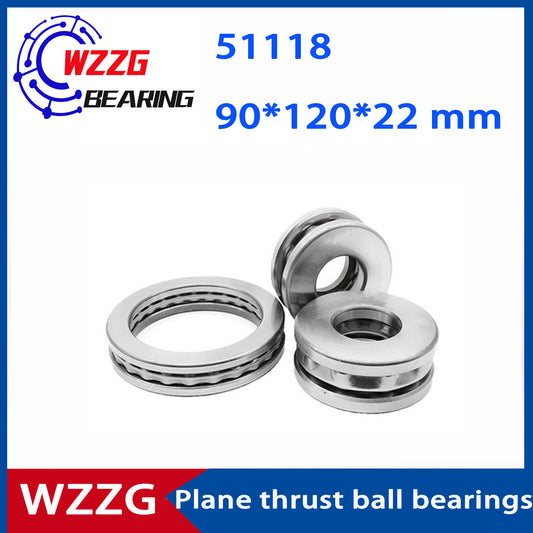 WZZG 51118(2pcs/lot) High quality 8118 plane thrust ball bearings 90*120*22 mm