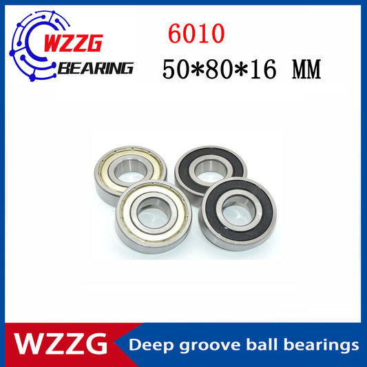 WZZG 6010 ZZ 2RS stainless steel deep groove ball bearing 50*80*16 MM high quality ball bearing