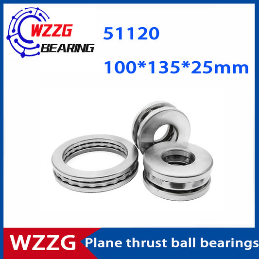 WZZG 51120( 1pcs ) High quality 8117 plane thrust ball bearings 100*135*25 mm