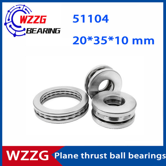 WZZG 51104(20pcs/lot) High quality 8104 plane thrust ball bearings 20*35*10mm