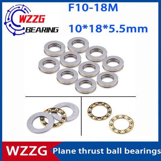 WZZG F10-18M(20pcs/lot) Mini 3-in-1 Plane Axial Ball Bearings 10*18*5.5 mm High quality bearings