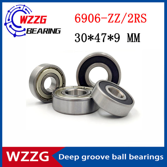 WZZG 6906-ZZ 2RS ( 10pcs/lot ) deep groove ball bearings 30*47*9 MM high-speed ball bearings