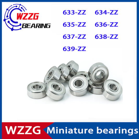 WZZG 20Pcs high quality miniature deep groove ball bearings 633 634 635 636 637638 639 ZZ