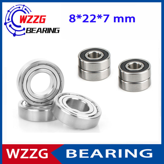 WZZG 20PCS Miniature Stainless Steel Bearing 608ZZ 2RS S608ZZ 2RS S608K