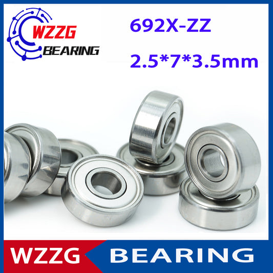 WZZG 20PC/lot 692X-ZZ deep groove ball bearings 2.5x7x3.5 mm miniature bearing