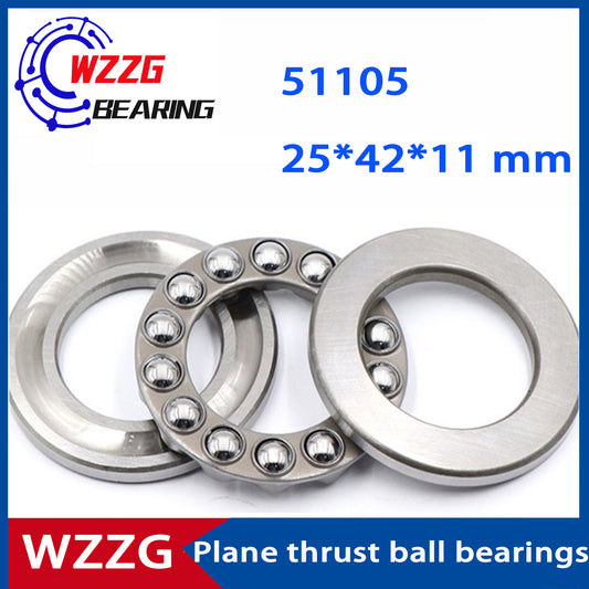 WZZG 51105(10pcs/lot) High quality 8105 plane thrust ball bearings 25*42*11mm