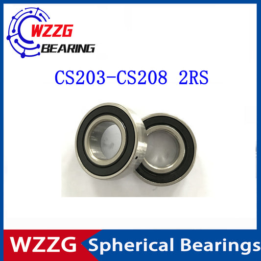 WZZG CS203 CS204 CS205 CS206 CS207 CS208 2RS (4pcs/lot) pulley spherical bearings Arc track pulley bearings