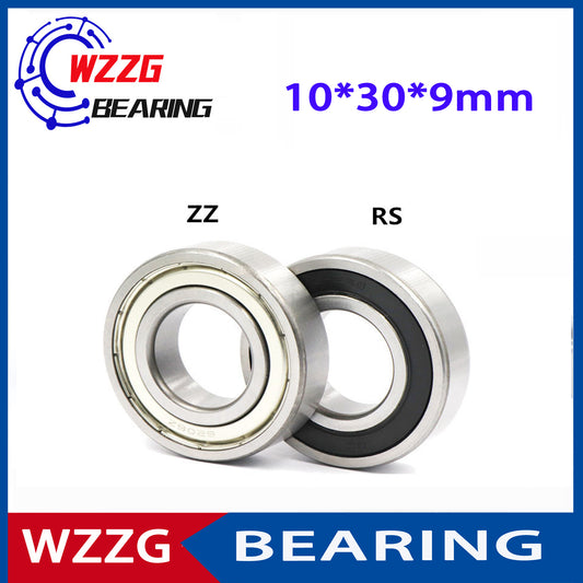 WZZG 10PCS/lot High quality stainless steel deep groove ball bearing 6200 ZZ 2RS size 10*30*9mm