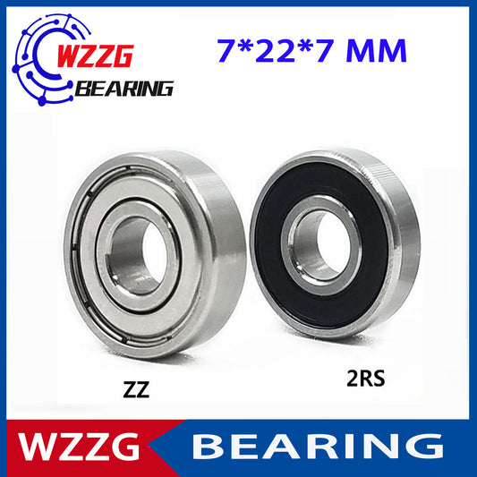 WZZG 20PCS Double Shroud Miniature Stainless Steel Bearing 627 S627ZZ 2RS