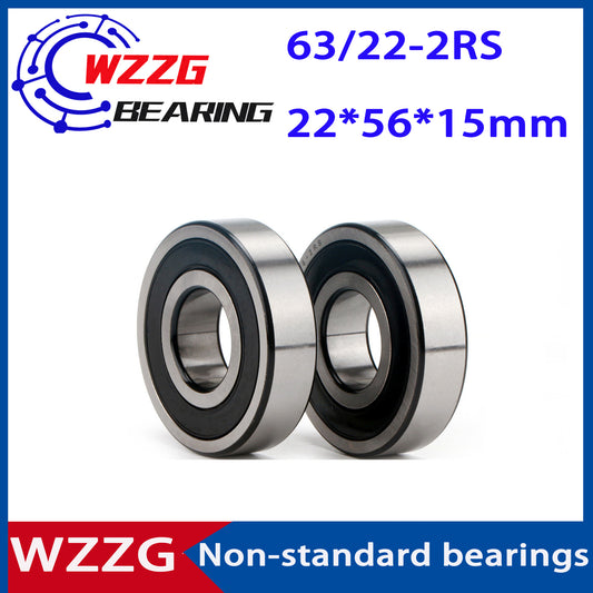 4PCS/lot High quality Non-standard bearings 63/22 63/22-2RS 22*56*15 mm deep groove ball bearings